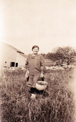 Mother (Mabel) with strawberries
