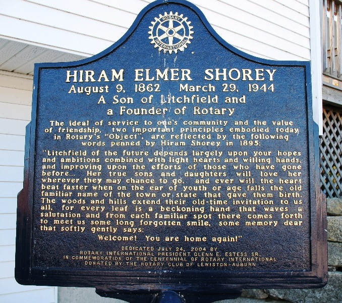 Hiram Shorey Memorial Plaque